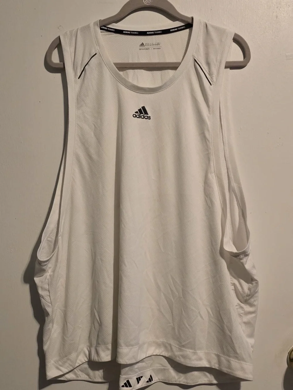 adidas White Men’s Performance Tank Top